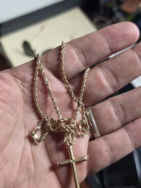 10k Gold Twist Rope Chain Neckalce